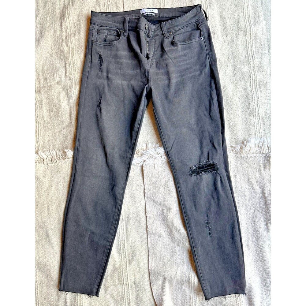 PISTOLA Black Faded Wash Distressed Skinny Jeans Women's Size 30